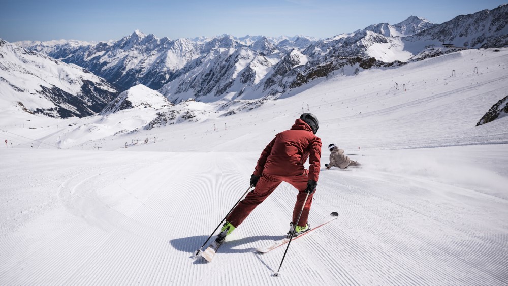 Stubaier Gletscher op 3000 meter.